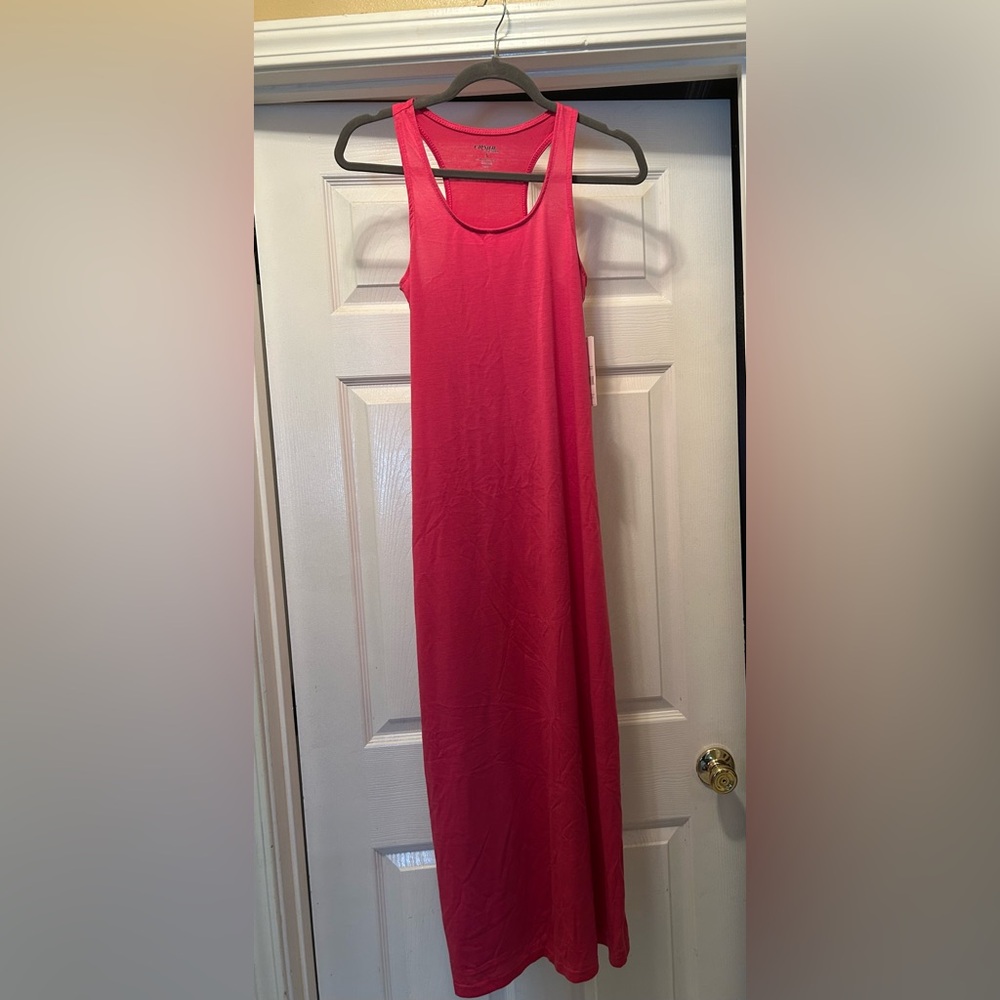 Pink Sleeveless Maxi Dress